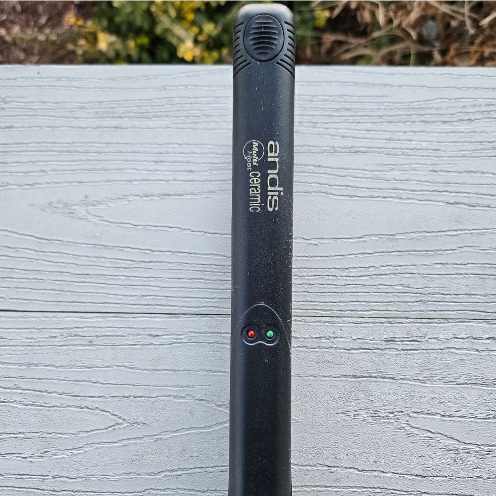 ANDIS 67095 1" ceramic clamp professional hair straightening flat iron pre owned - Picture 10 of 16